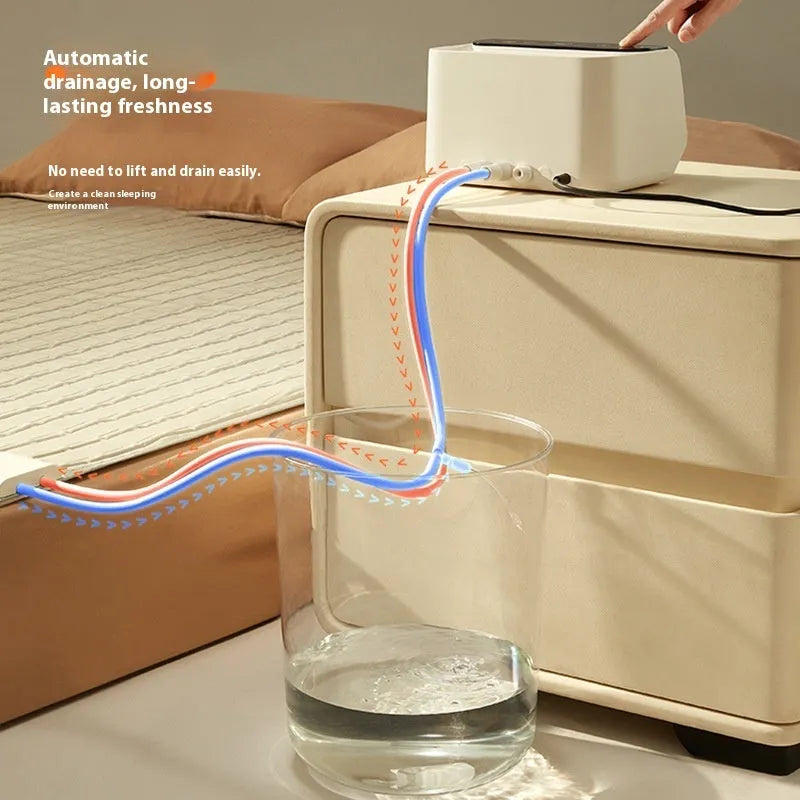 Electric water blanket with smart host controller showing capsule breathable water flow technology