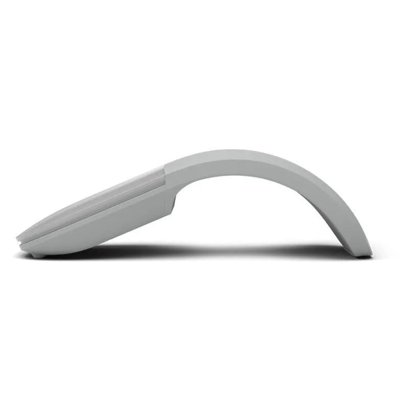 Black Bluetooth 4.0 folding touch wireless mouse shown in compact and folded position.