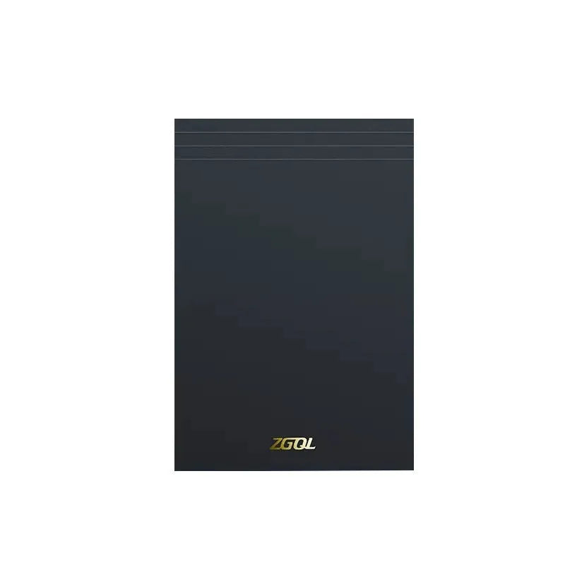 Set of writing pads in A5, B5, and A4 sizes showing blank, grid, and horizontal line page rulings.