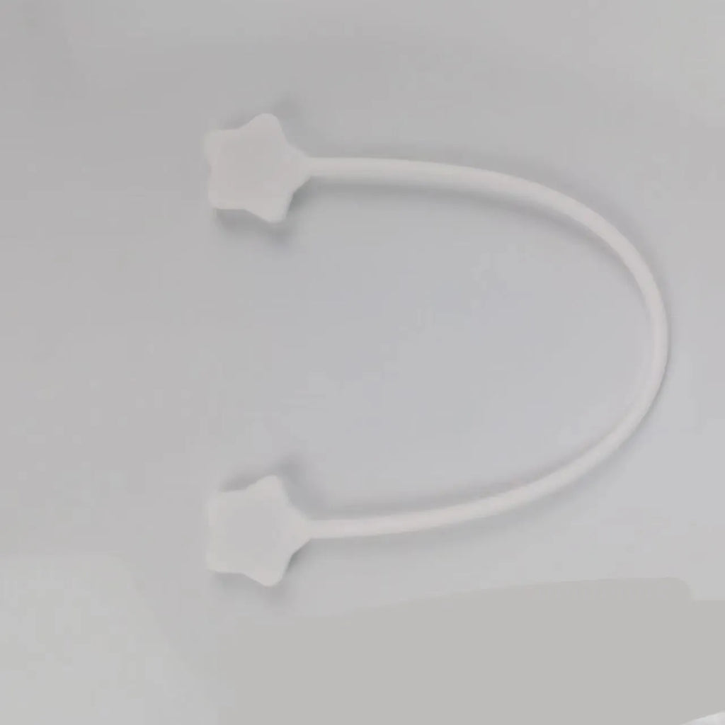 Star magnet silicone wire winder clip in various colours showing wire organisation function