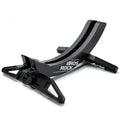 Black ABS plastic floor-standing bicycle parking rack holder for road and mountain bikes