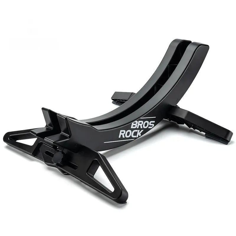 Black ABS plastic floor-standing bicycle parking rack holder for road and mountain bikes