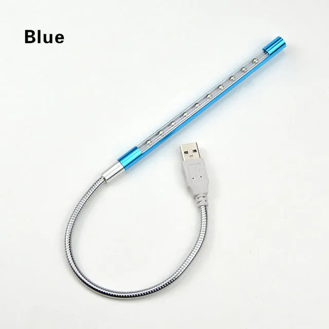 Spiral USB LED night light with aluminium alloy shade in multiple colour options