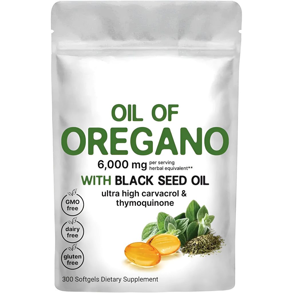 Sealed pack of Butter Black Seed Oil Soft Capsules dietary supplement showing 180 or 300 tablet count option.