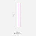 Set of aluminium crochet hooks in 14 sizes from 2.0mm to 10.0mm with protective end caps