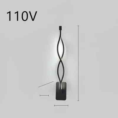 Minimalist Nordic LED wall lamp with silicone shade for bedroom bedside lighting