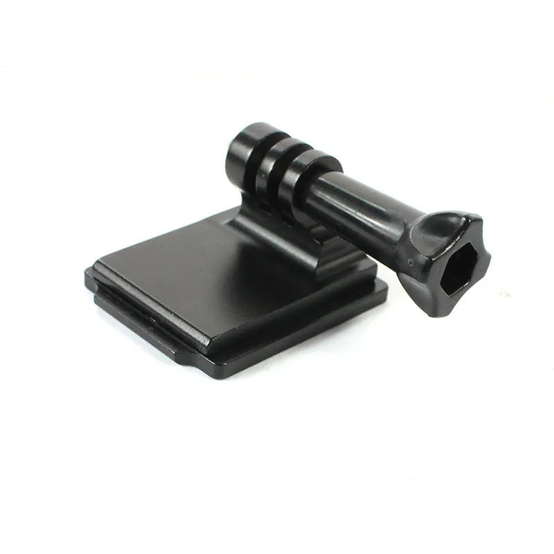 Black helmet holder extension rod with quick release bracket for GoPro Hero 3 and Hero 4 cameras