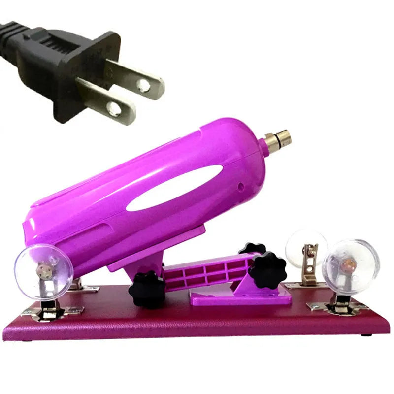 Bobb automatic telescopic thrusting sex tool in purple, black or pink colours