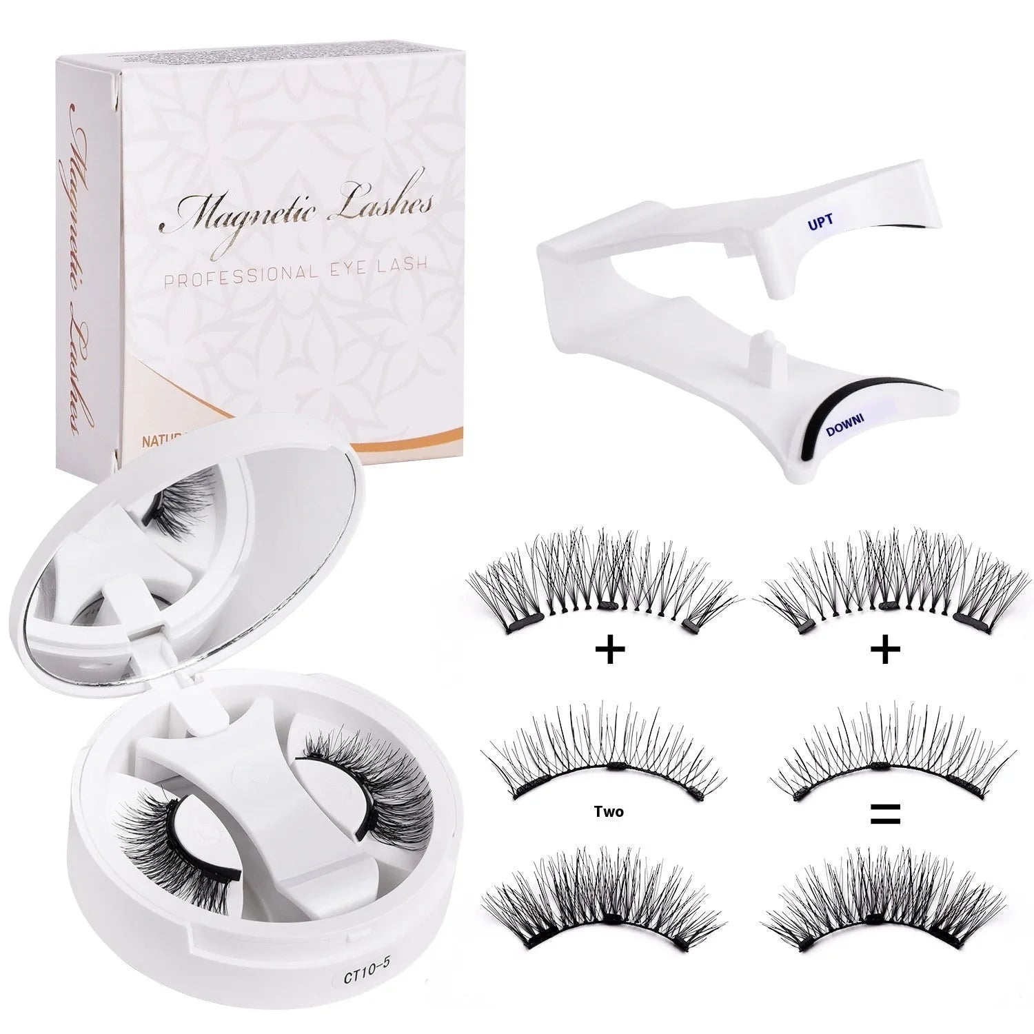 Magnetic false eyelashes with integrated soap holder from CT10 series
