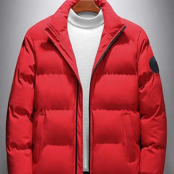 Men's casual Korean style cotton padded jacket in cardigan design available in four colours
