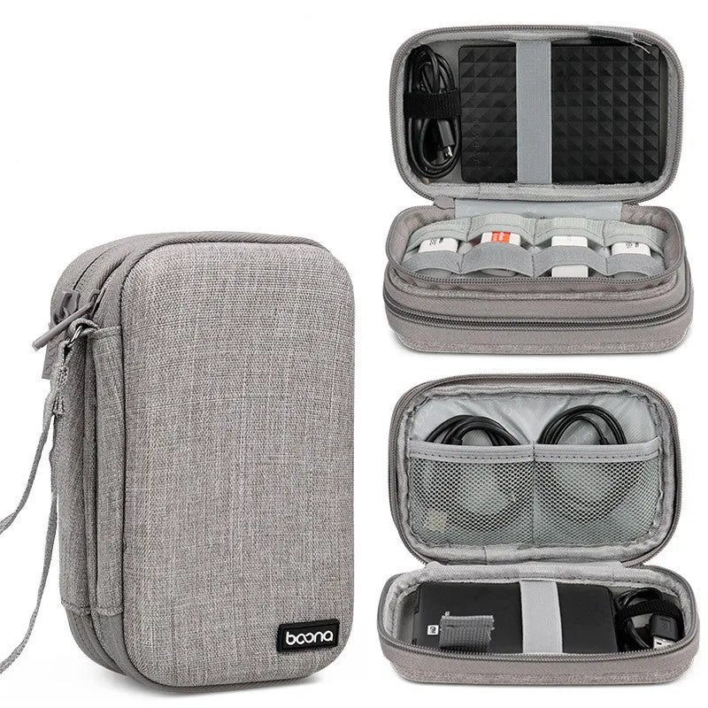2.5-inch hard disk protective cover in black or grey, showing hard-shell and Oxford cloth style options