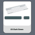 Double-sided memory foam keyboard and mouse pad with resin wrist rest in multiple colour options