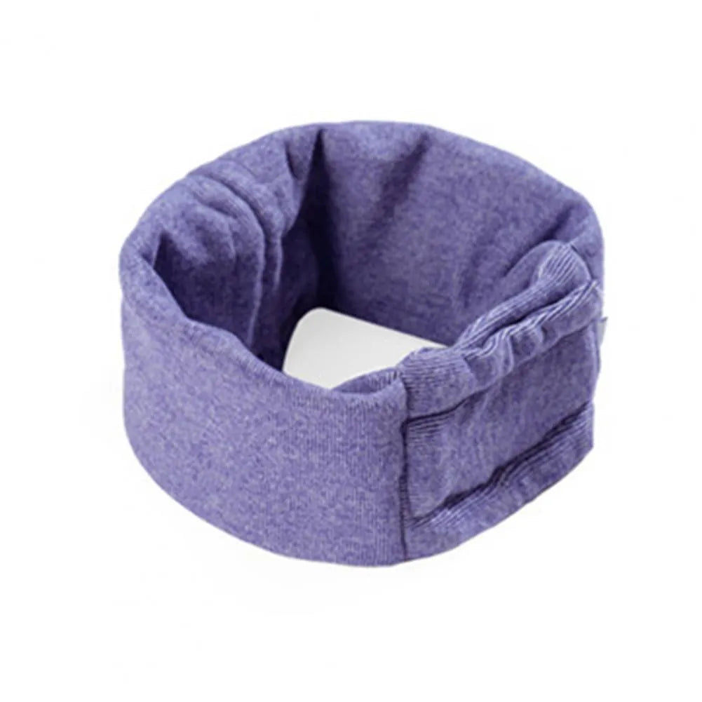 Dog wearing calming hoodie with ear covers in soft polyester fabric