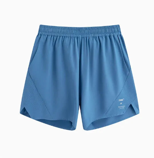 Men's black running shorts with laser stitching detail and stretch fabric for athletic training