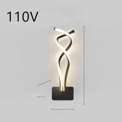 Minimalist Nordic LED wall lamp with silicone shade for bedroom bedside lighting