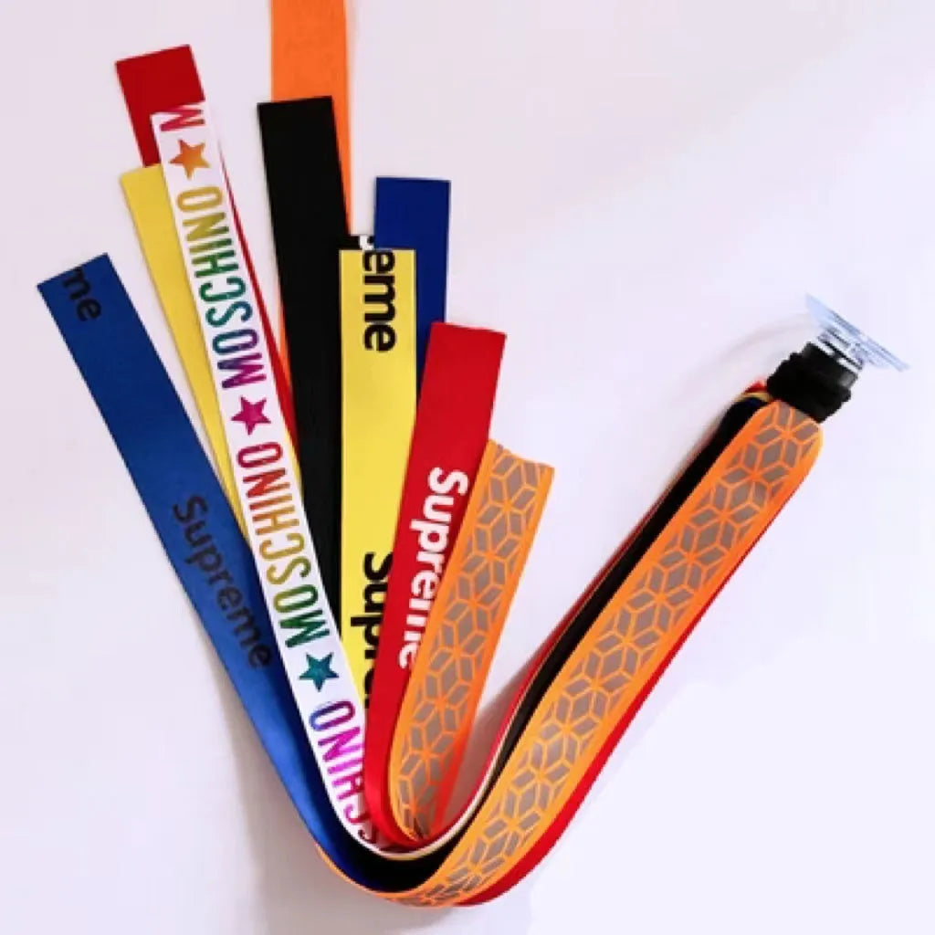 A colourful helmet streamer accessory for children's sports helmets and doll decoration.