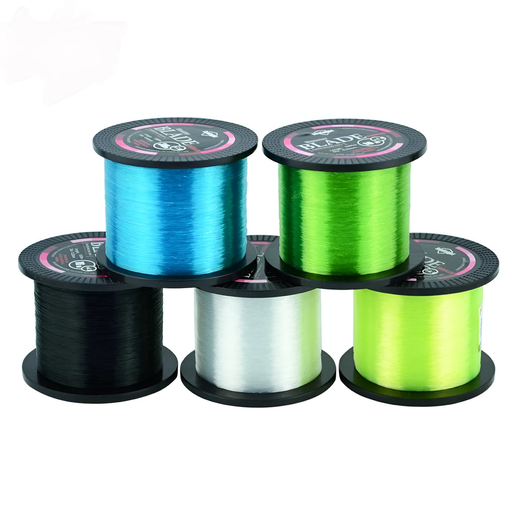 Seaknight1000 M nylon fishing line spool showing colour and diameter options for reel fishing