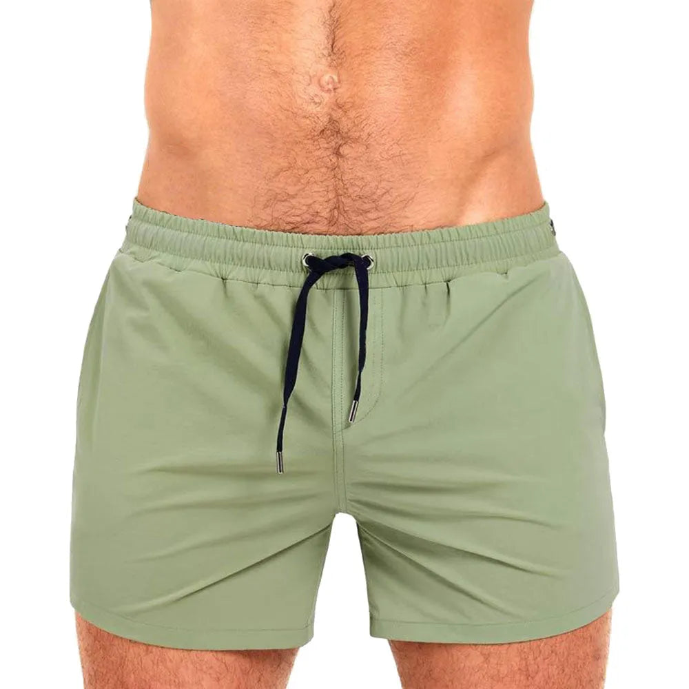 Mesh-lined fitness shorts in multiple colours for swimming and sports training