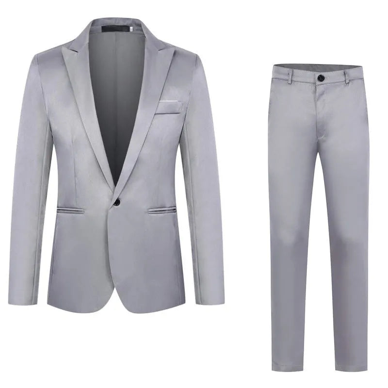 Men's loose fit wedding suit jacket in various colours with Asian sizing options