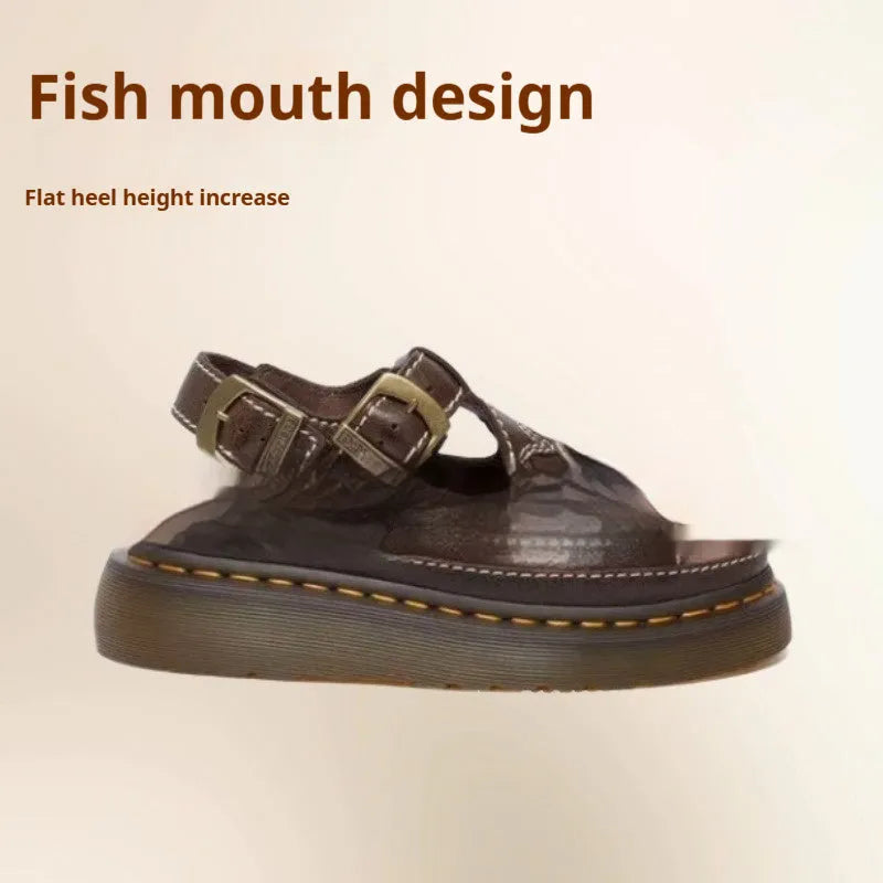 Men's black embroidered floral pattern beach sandals with flat heel on a white background.