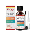 30ml nail care solution bottle with tea tree oil and white willow bark ingredients including nail file