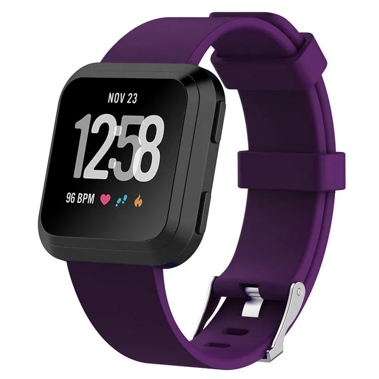 Fitbit Versa Lite replacement watch strap in multiple colours showing large and small size options