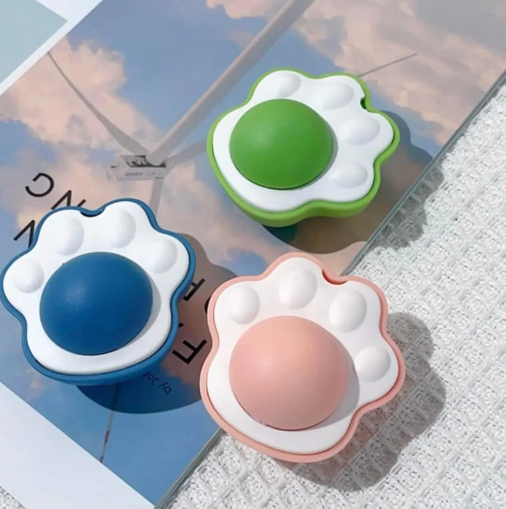 Soft plush catnip ball toys in blue green pink colours for kitten teeth cleaning and interactive play