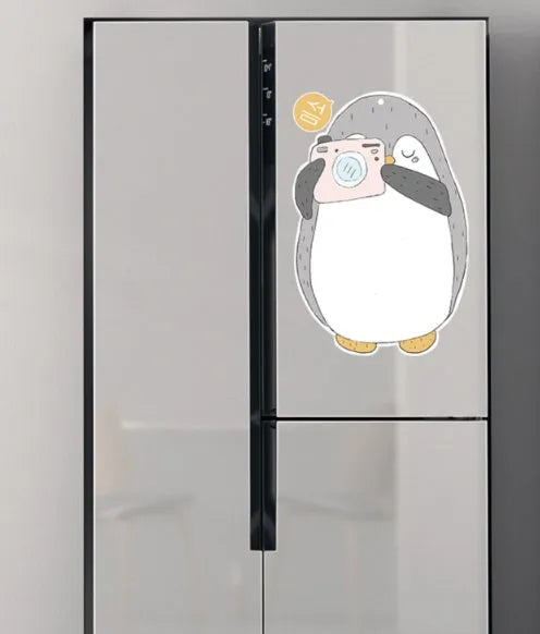 Penguin themed creative ins Nordic style refrigerator message board measuring 45cm by 30cm