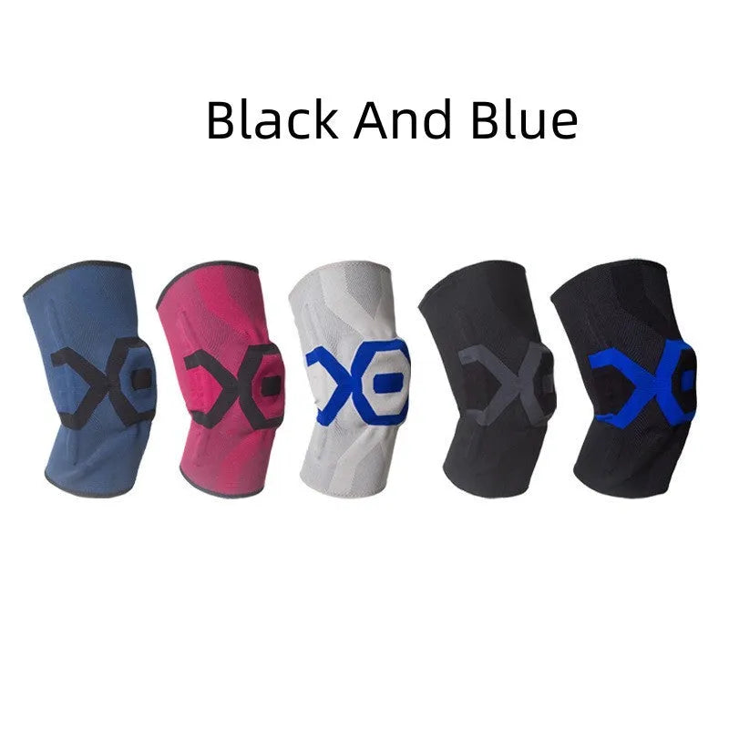Men's silicone knee pads for running fitness and cycling available in multiple sizes and colours