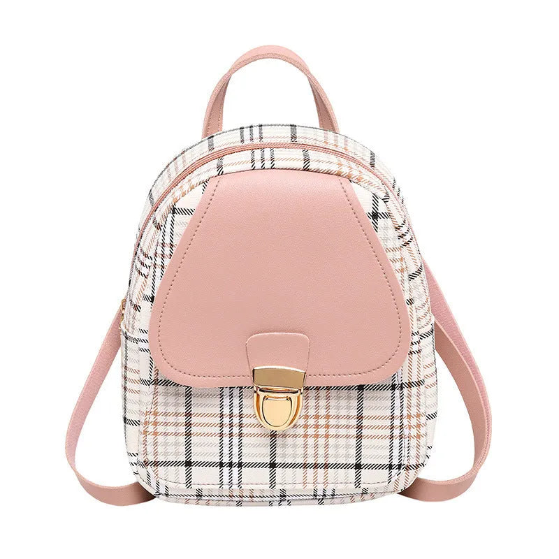 PU leather one shoulder diagonal phone bag in multiple colours showing crossbody wear