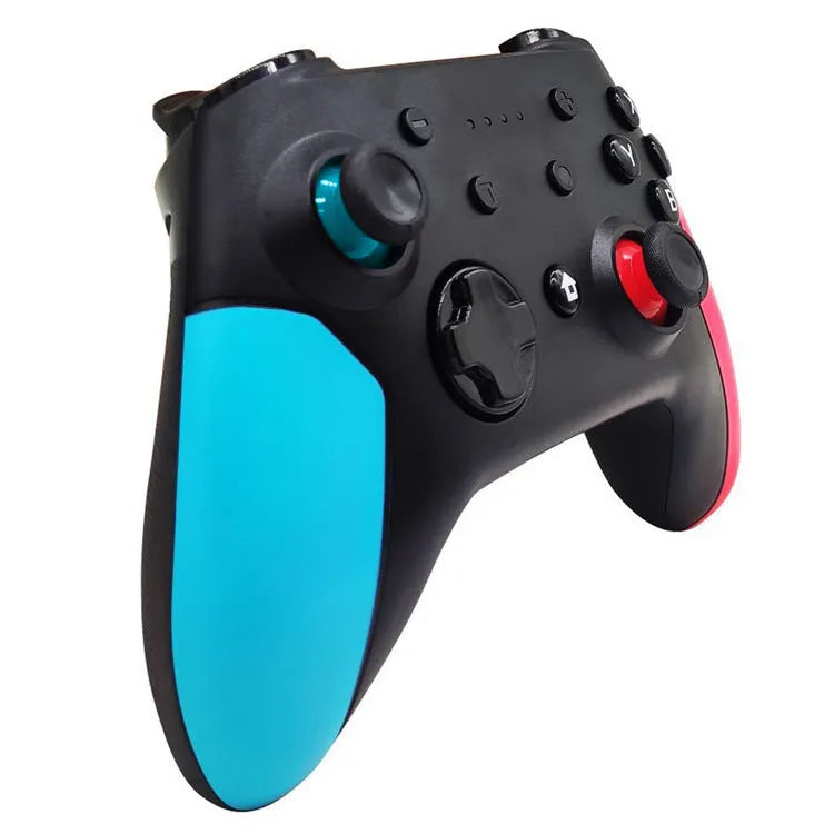 Switch Bluetooth gamepad controller with vibration in blue and red colour combination