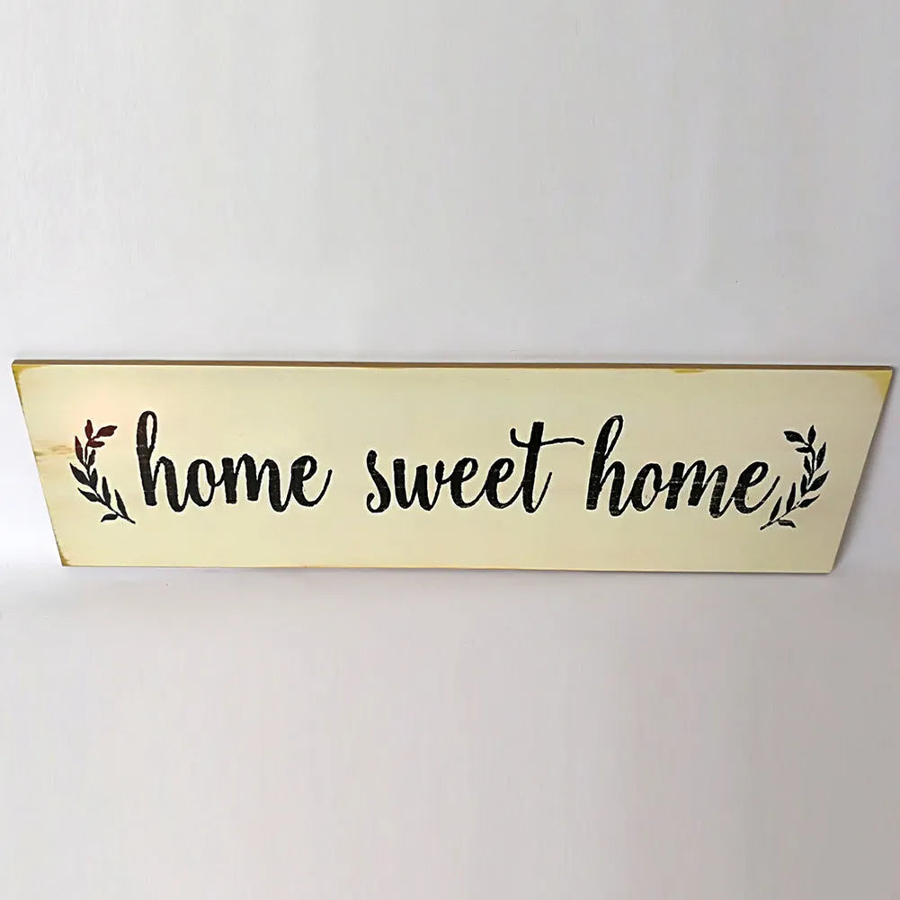 40cm long carved wooden pendant decoration in black finish hanging on wall