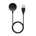 Black USB fast charging dock for smartwatches showing compact 34mm size