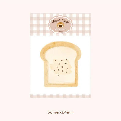 Food-themed note paper handbook showing four colour options with 30 sheets of 80g paper