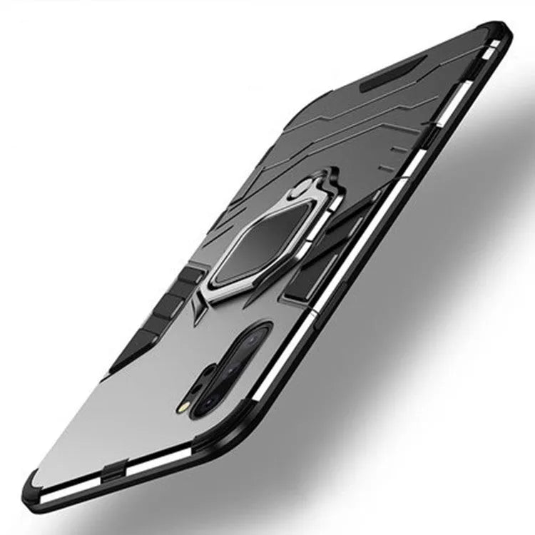 Iron Man magnetic back case for Samsung Galaxy phone in black, blue, or red.