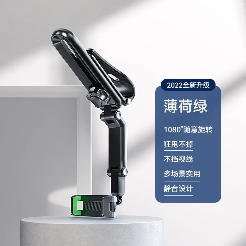 Car mobile phone bracket with one clip stable design in black and green colours