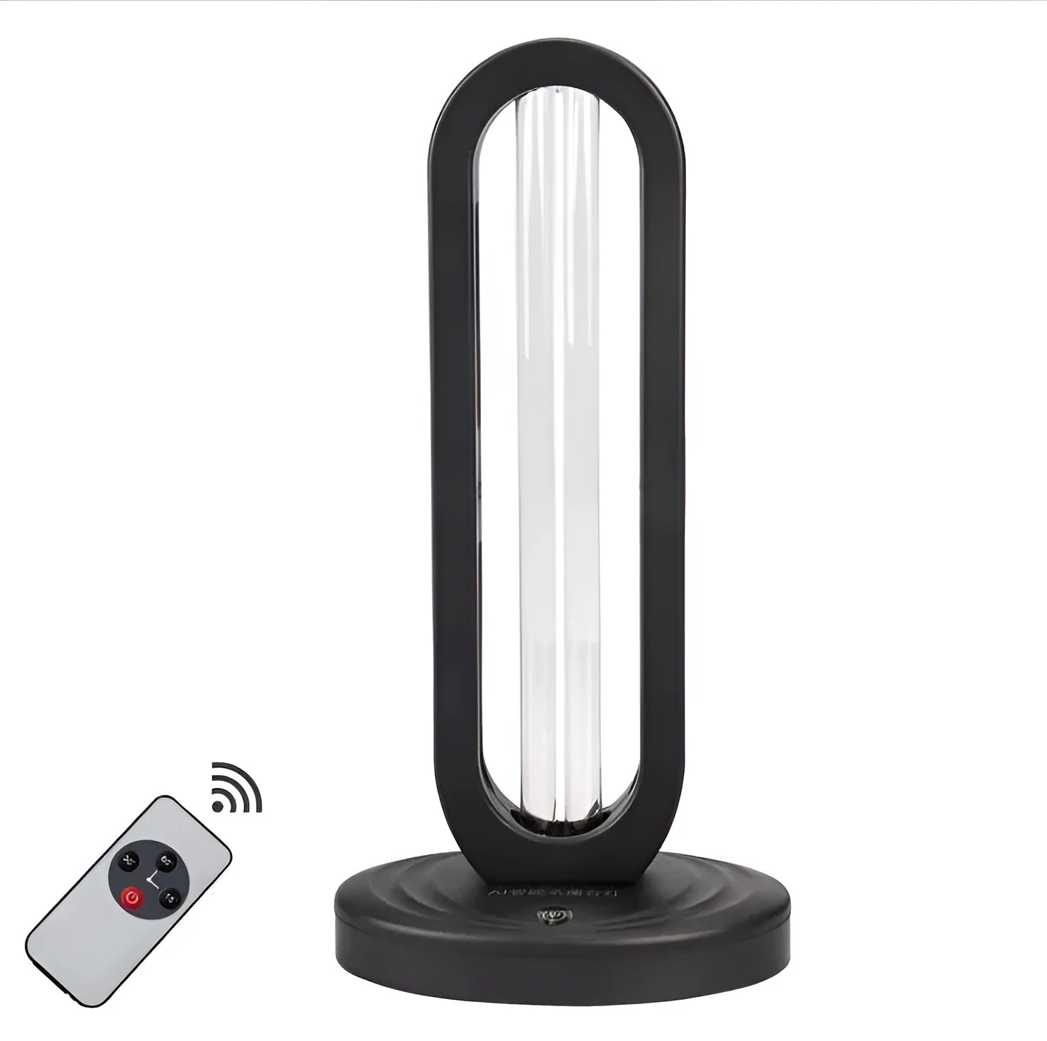 38W UV disinfection lamp with ozone steriliser, white plastic housing, remote control, 200x140x400mm, UK plug