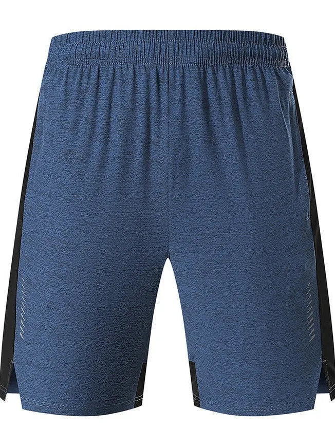 Men's five-point single layer spandex shorts in forest green colour with mid waist casual design