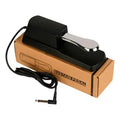 Single-leg sustain pedal for electronic keyboards made from black ABS plastic