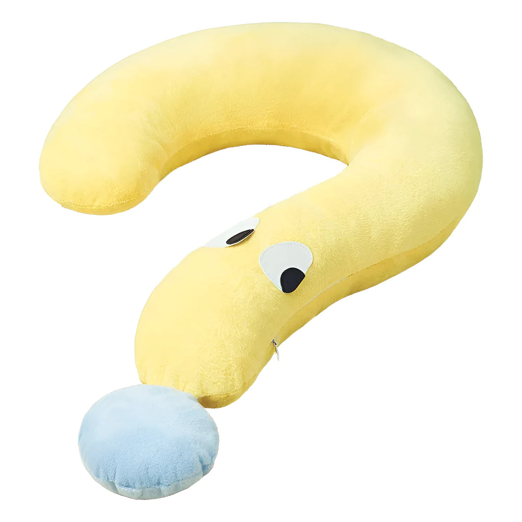 Blue and yellow 62cm by 39cm pet pillow for cats and dogs on light background