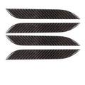Four carbon fibre door handle patches for Tesla Model S with self-adhesive backing