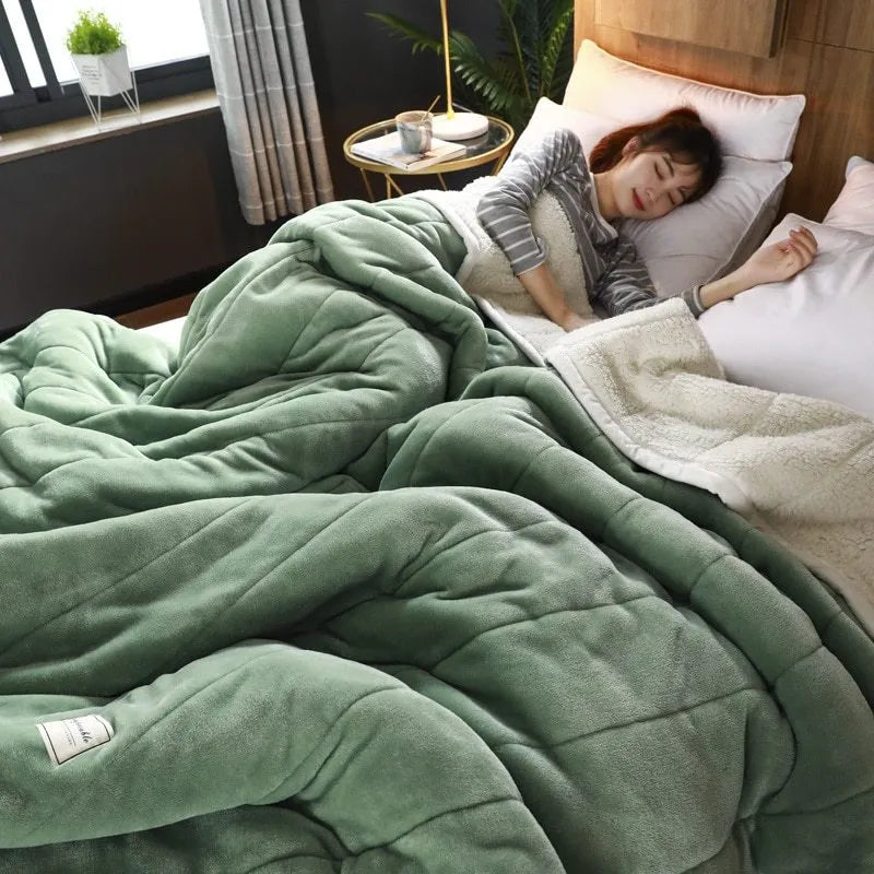 Fleece Blankets and Throws Thick Warm Winter Blankets Home Super Soft Duvet Luxury Solid Blankets on Twin Bedding Coral Fleece Polyester 150cmx200cm Pink Autumn Winter Use