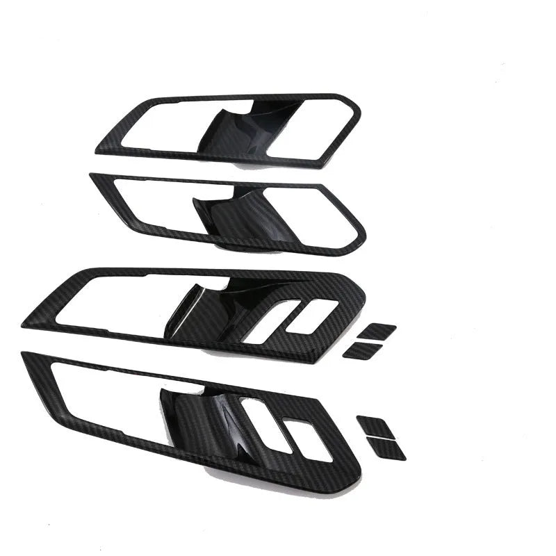 Black ABS air vent trim panel for 2019 BMW X5 front row cup holder area