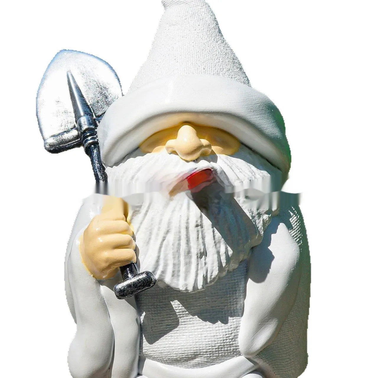 Smoking Shovel Dwarf Christmas resin craft ornament for garden decoration
