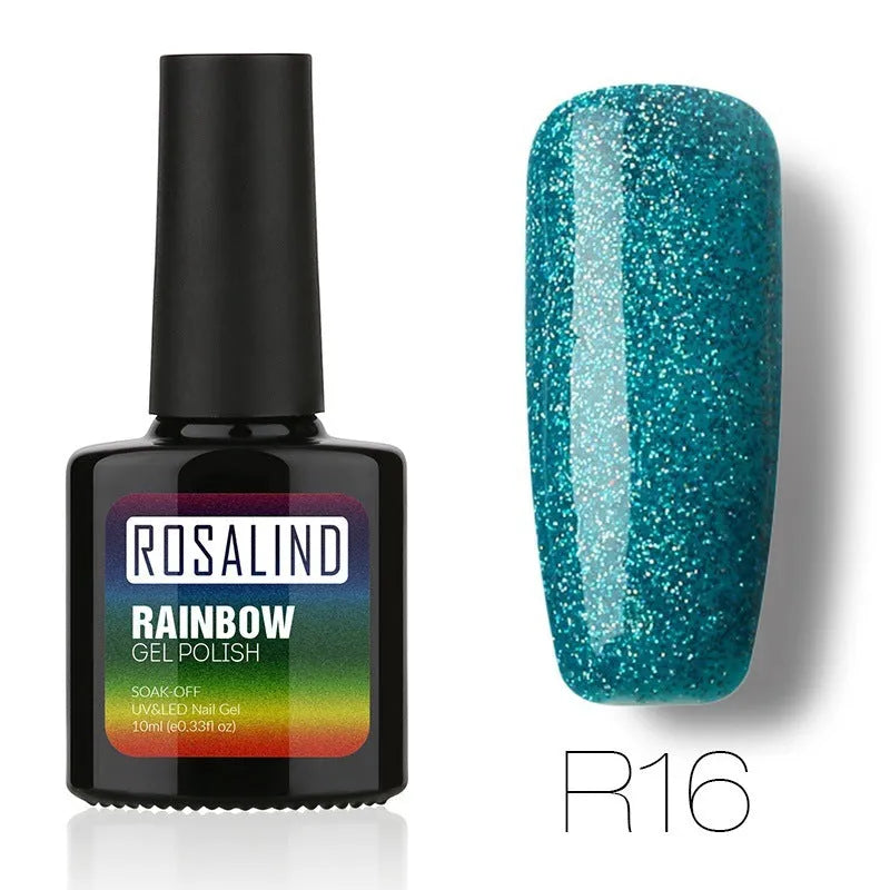 ROSALIND phototherapy gel nail polish bottle in shade RBR, 8ml, UV LED cure gel with high gloss finish