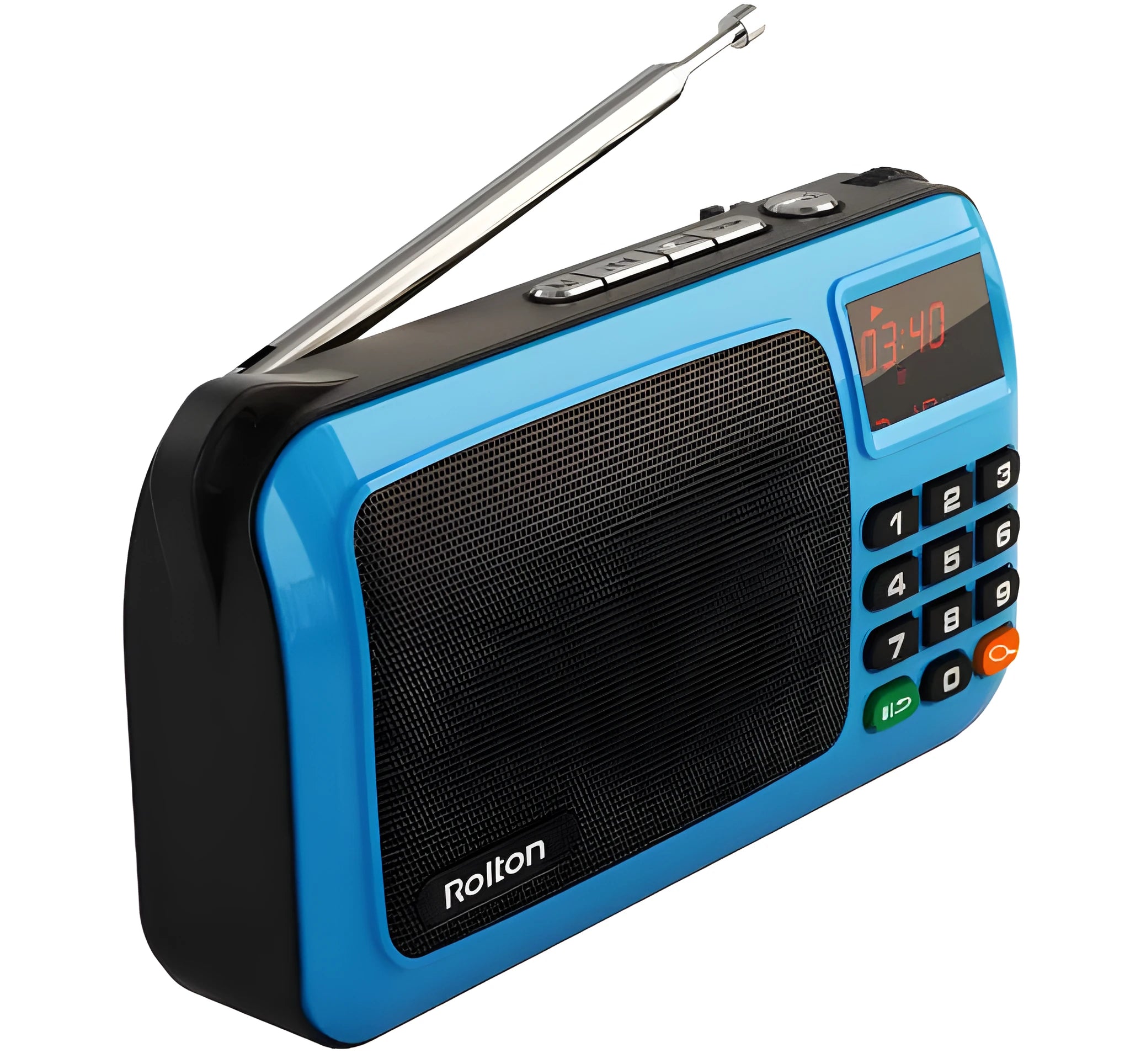 Rolton W405 portable FM radio MP3 speaker in golden, blue or gules colour