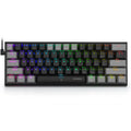 Z11 aluminium mechanical keyboard with illuminated keycaps in black, grey, and green colour scheme.