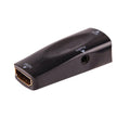HDMI to VGA adapter converter in black compact size 48x23.3x15.4mm for connecting laptops to projectors