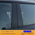 Pre-cut bright black and carbon fibre pattern vinyl films for 2023 Outlander window pillars.