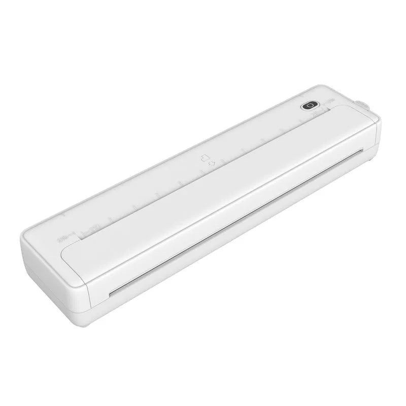 Portable A4 Bluetooth thermal printer with compact design for wireless mobile and computer printing
